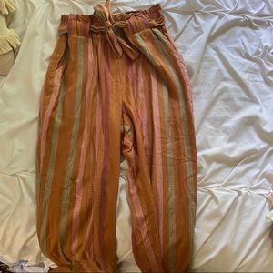 NWT Francescas striped tie pants